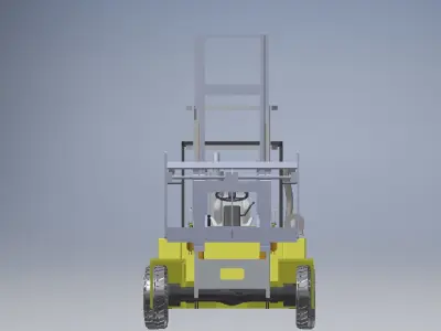 electric forklift truck 3D model