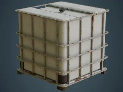 IBC Tote 2B Low-poly 3D model