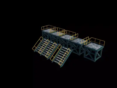 Industrial Platform 3 3D model