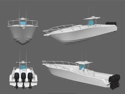 Fishing boat 3D model by wolffox from CGTrader