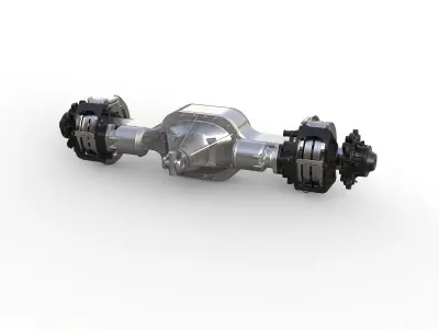 rear axle for scania truck 3D print model