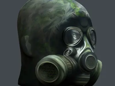 Helmet 3d model military combat Military Low-poly Low-poly 3D model 43