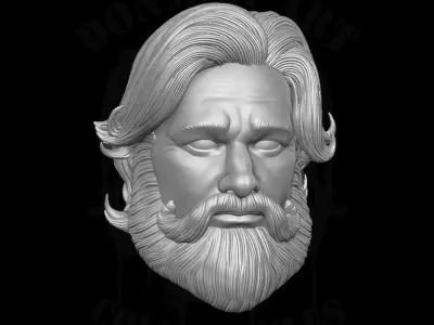 Santa Kurt 3D printable files for action figures 3D print model