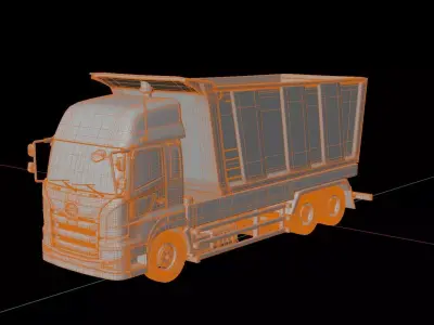 Hino Profia Tipper Truck 3D model