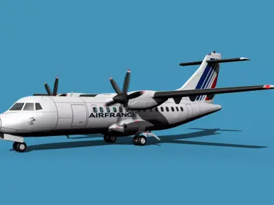 ATR-42-320 Air France 3D model