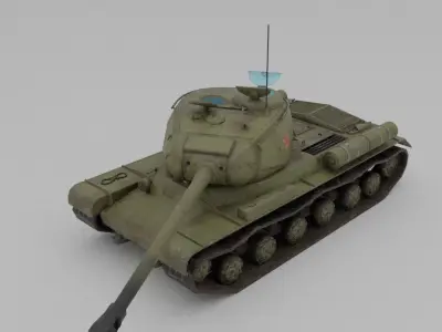 IS-2 Heavy Tank Low-poly 3D model