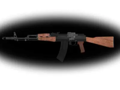 00a7 AK 47  Low-poly 3D model