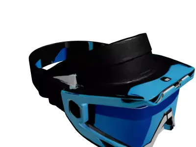 Sleek SciFi Visor 3D model