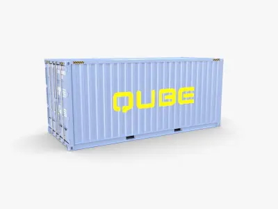 20ft Shipping Container Qube v2 3D model by dragosburian