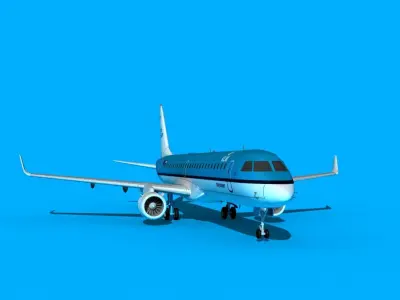 Embraer Emb-190 KLM City hopper 2 3D model
