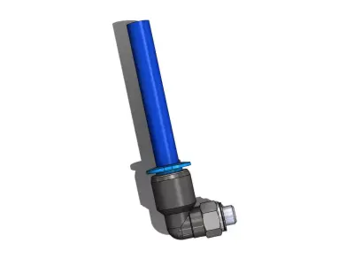 Conexao Rapida Festo QSML M5 6 Quick Connection 3D model