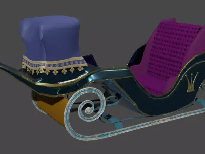 Sleigh - Narnia or Christmas 3D model