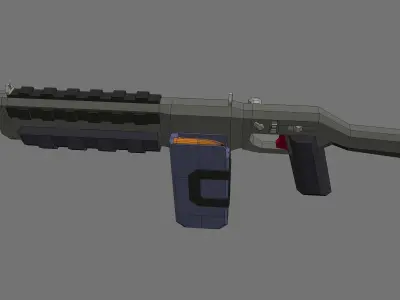 Rifle01 v01c Low-poly 3D model