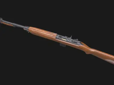 M1 Carbine Low-poly PBR Low-poly 3D model