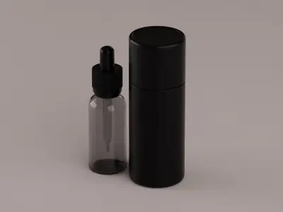 Dropper Bottle with Tube 3D model