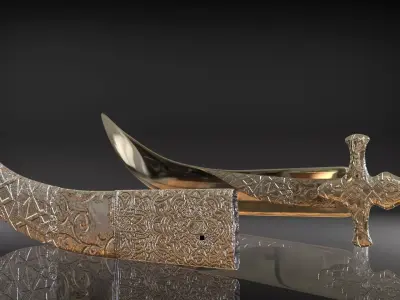 sward sword and dagger 3D model