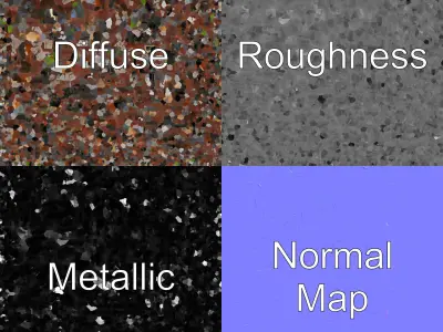 Ruined Train Station Environment model pack Low-poly 3D model