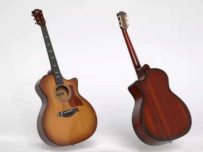 Guitar Low-poly 3D model