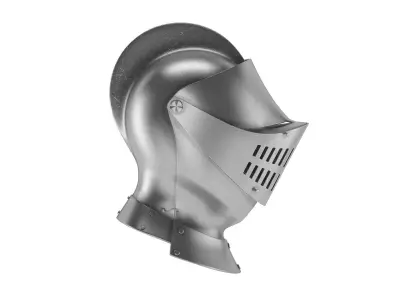 Medieval Knight Armet Helmet  3D model