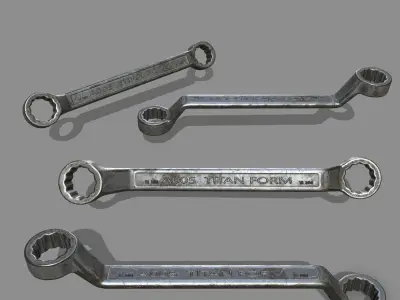 wrench Low-poly 3D model 32