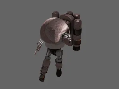 SmallSizeCombatRobot Free low-poly 3D model