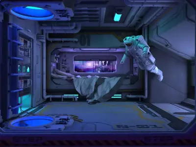 Capsule environment scene 3D model