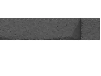 V200 Drain Channel Corner L Shape with End Cap 1m Concrete 3D model
