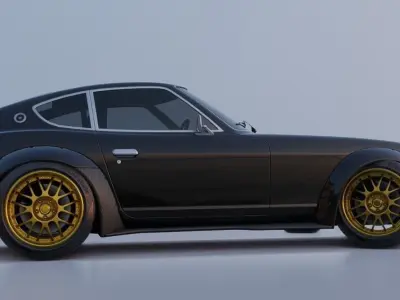 CAR - Datsun 280Z  Low-poly 3D model