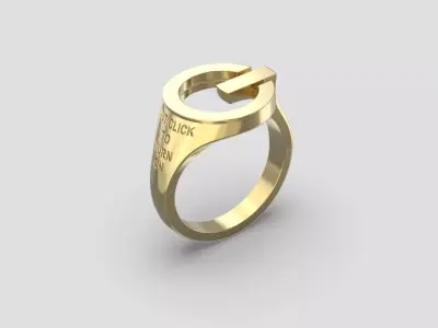 R 168 Power Button Ring 3D print model