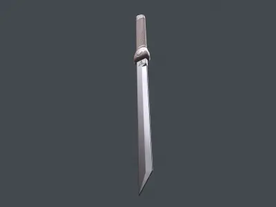 Sword knife Low-poly 3D model