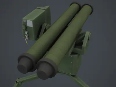 ATGM Shershen D Low-poly 3D model