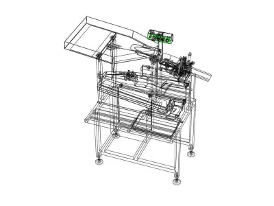 Egg Breaker and Yolk Separation Machine 3D model