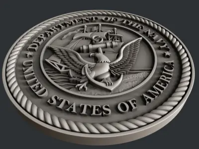 3d STL models for CNC router  US Navy Marines Army and Airforce  3D model