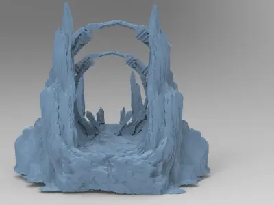 Himalayas mountain pass 1  3D model