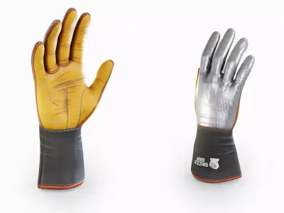 Welding Gloves Low-poly 3D model purchase