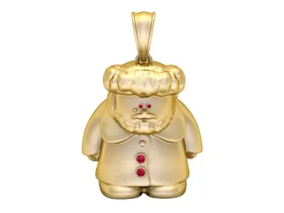 OLD MEN PENDANT 3D PRINTABLE MODEL  3D print model