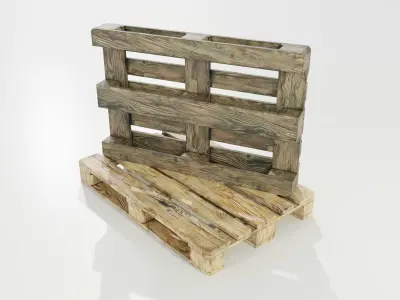 Wooden Pallets 3D model buy