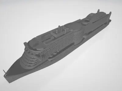 AIDAprima cruise ship 3D print model 3D print model