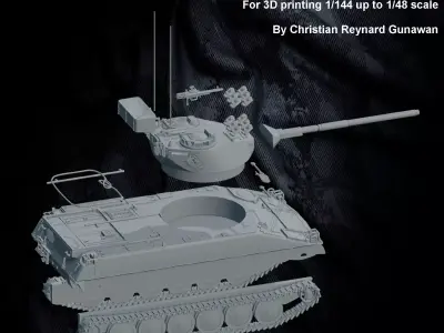 Sweden IKV 91 Infanterikanonvagn 91 3D print model