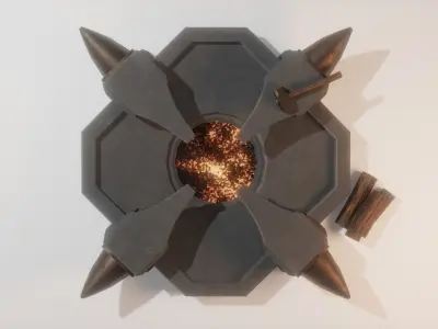 Forge Low-poly 3D model purchase