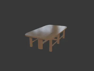 8 REALISTIC TABLES COLLECTION Low-poly 3D model