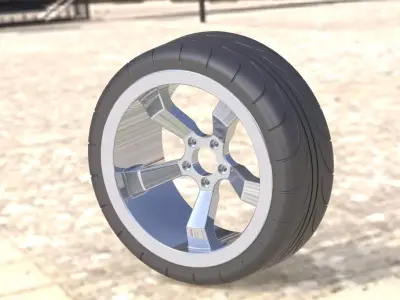 Vehicle Wheel Free 3D model