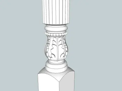 indian stone balester  3D model