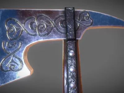Boarding Hatchet Low-poly 3D model