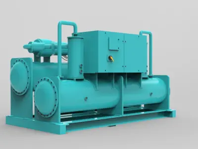 Water Cooled Chillers Model 3D model