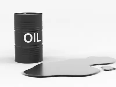 Oil Barrel 3D model 4