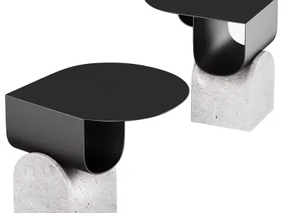 Vague coffee table 02 By Bonaldo 3D model