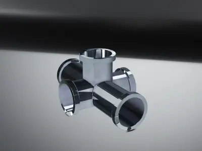 Pipe Joint Free low-poly 3D model