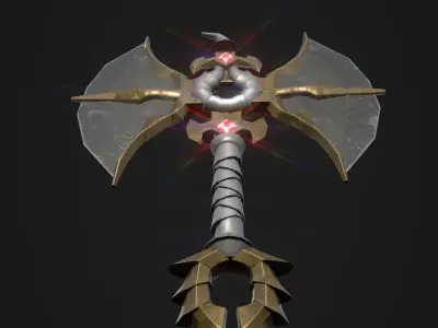 Axe Low-poly 3D model 3D model
