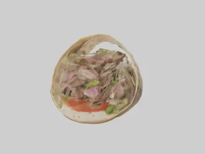 Lamb gyro model Low-poly 3D model